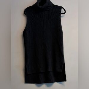 Reitmans Black Sleeveless Turtleneck Knit Sweater